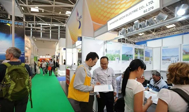 veichi booth on intersolar expo