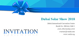 Dubai Solar Show 2018, VEICHI Looks Forward to Meeting You