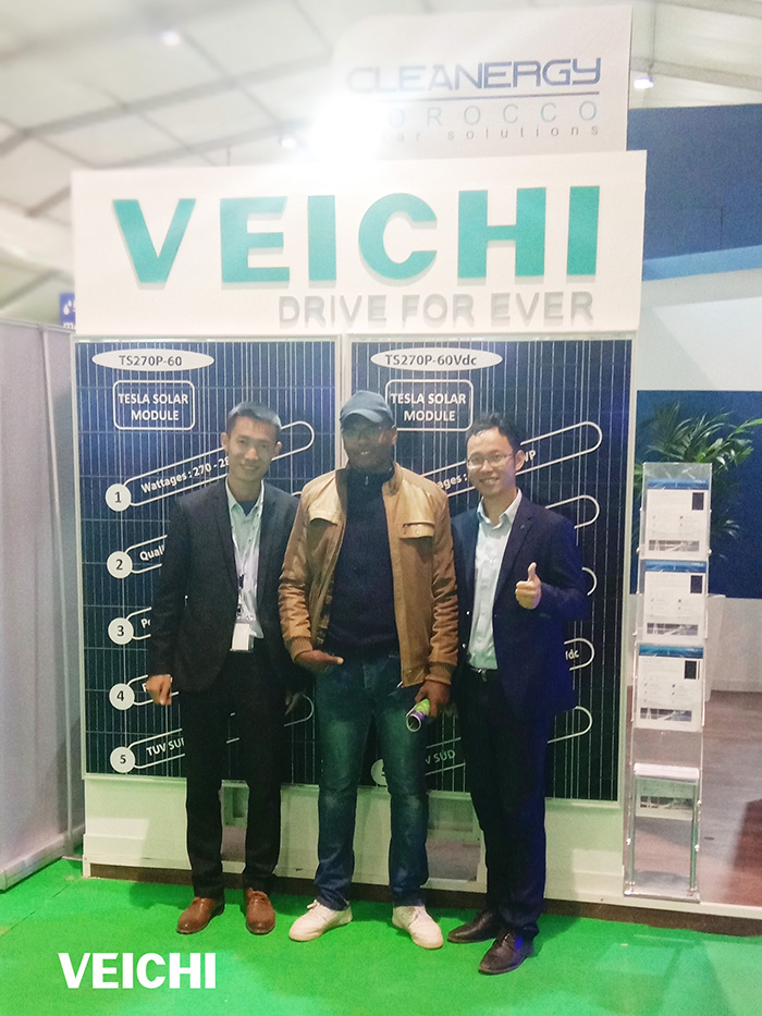 Group photo of VEICHI team with customers