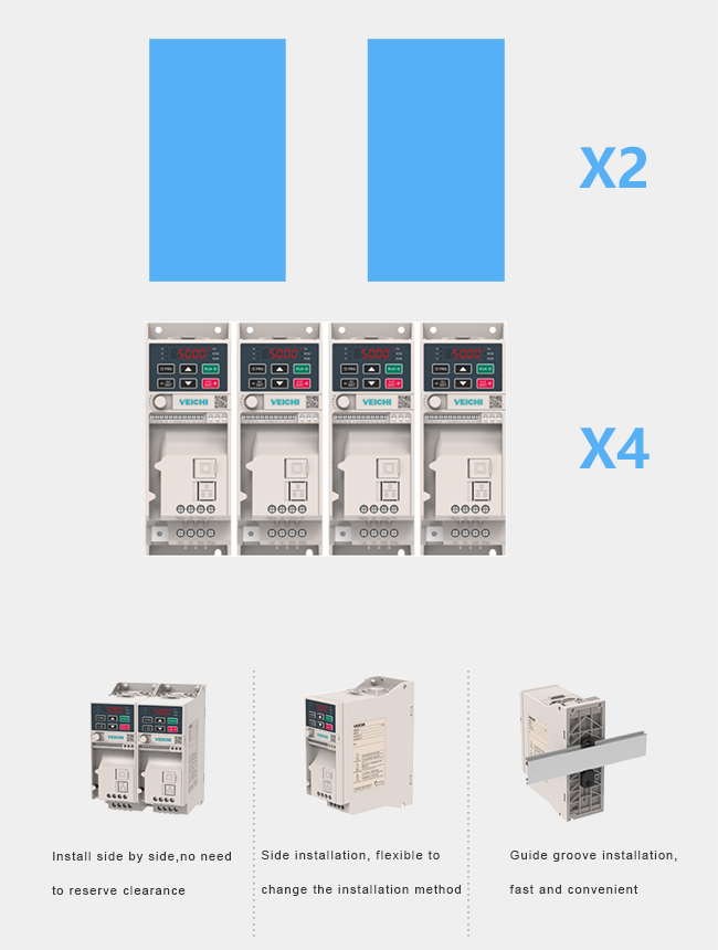 AC10 save twice the installation space