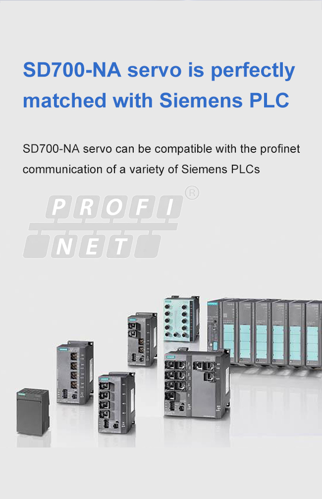 SD700-NA servo is perfectlymatched with Siemens PLC